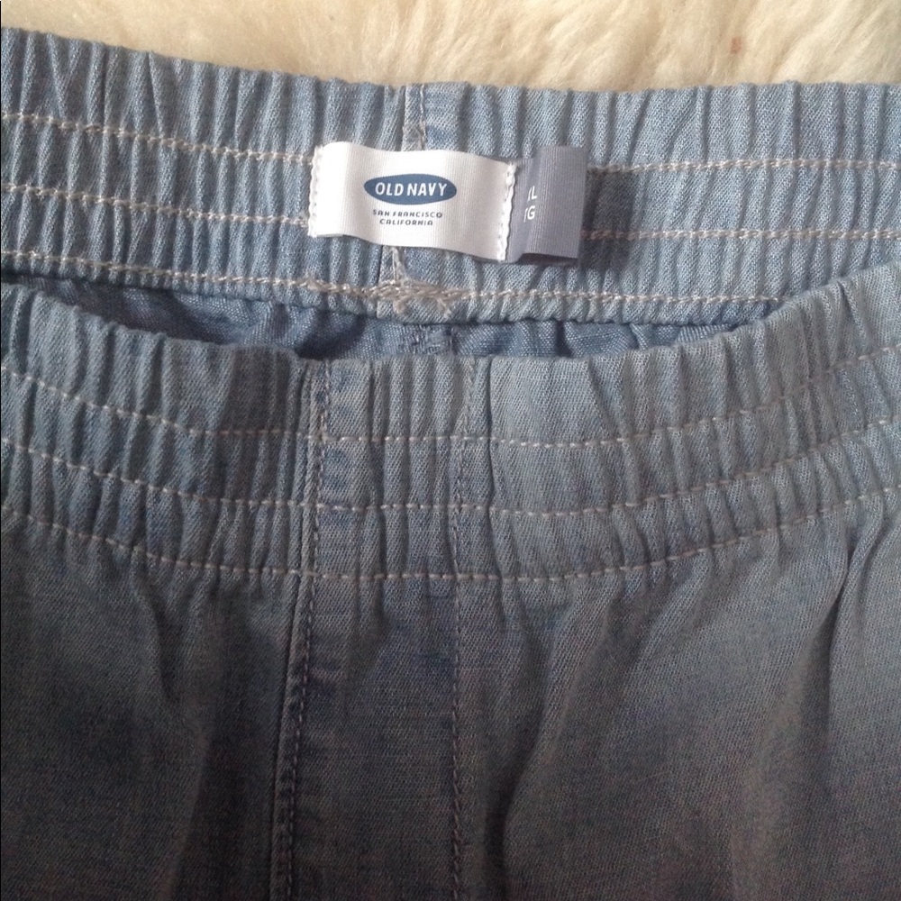 Old Navy Chambray Elastic Ankle Pants XL